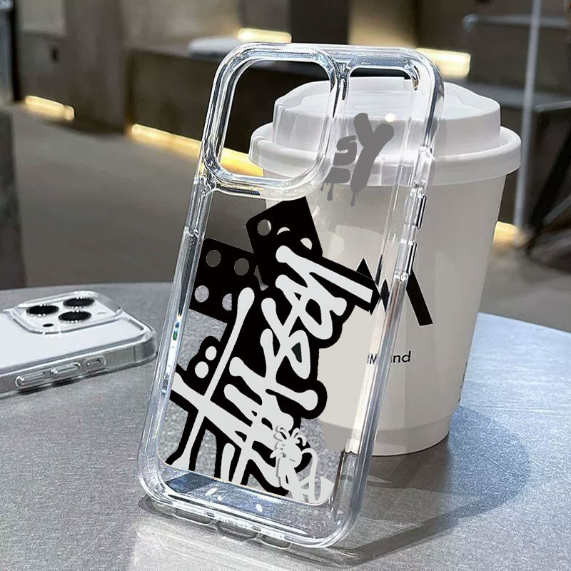 Case OPPO A57 A54 Tide Stussy case hp OPPO A1k A3s A5s A12 A11k A9 2020 A5 2020 A15 A15s A16 A16k A1