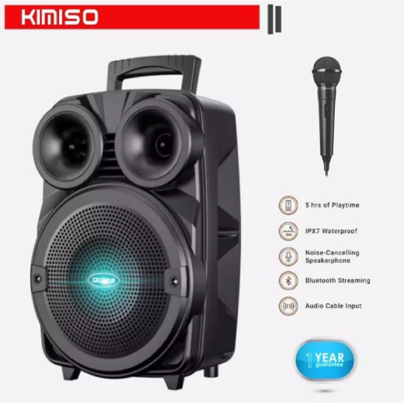 JAMIN MURAH SPEAKER BLUETOOTH KARAOKE UKURAN BESAR FREE MIC FULL BASS KIMISO / SALON BLUETOOTH KARAO