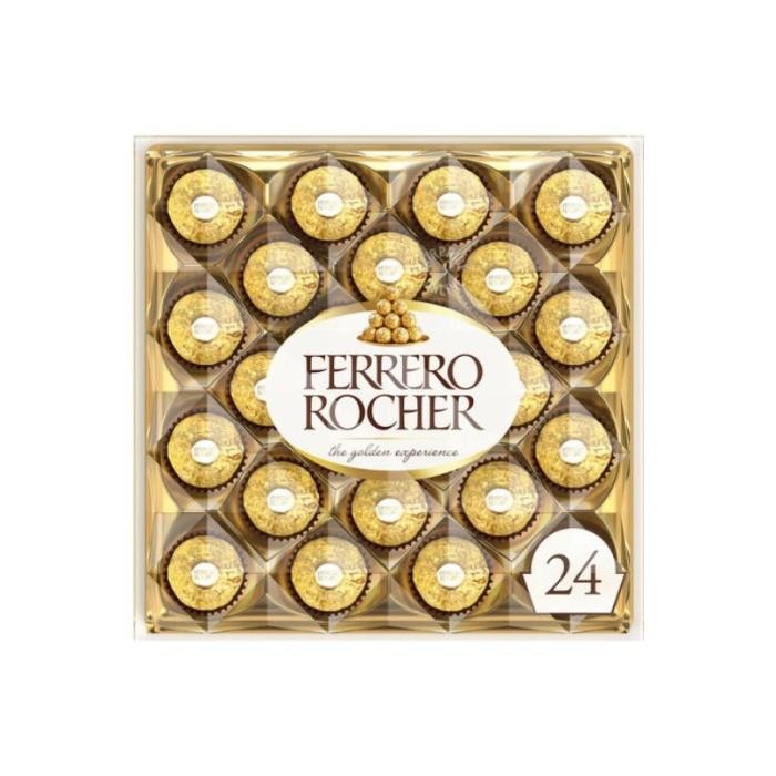 

Ferrero Rocher Coklat Dengan Kacang Hazel Import Malay Isi 24pcs / 16pcs / 5pcs / 3pcs