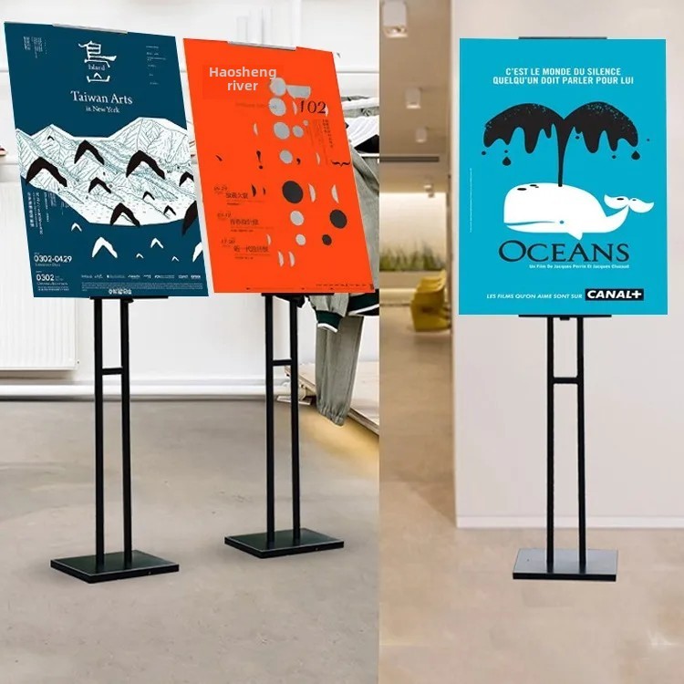 

Poster Stand Display Board Advertising Board Pop Indicator Signboard Horizontal Bracket Picture Hanging Frame Advertisement Hold