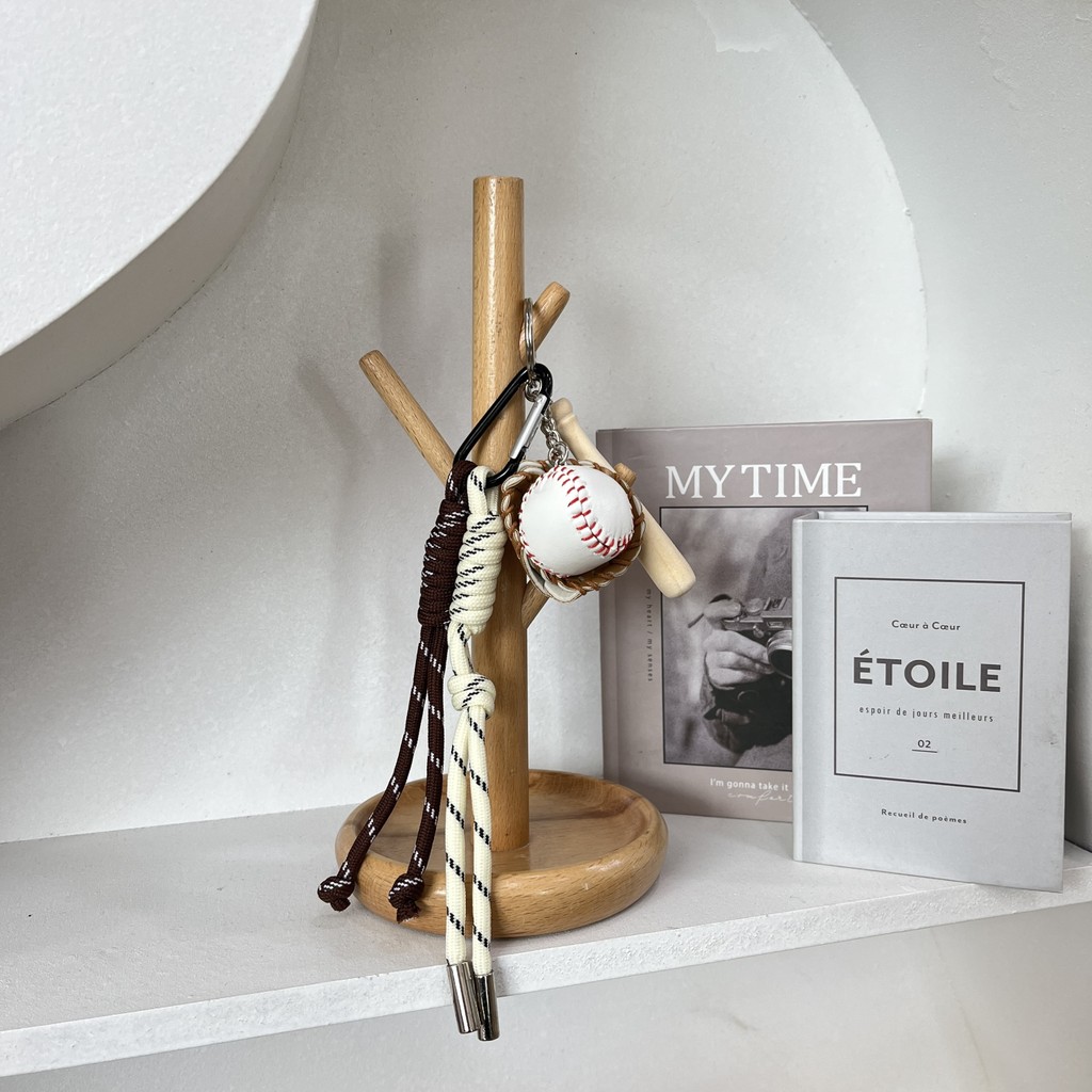 En-ji Yagu Bag charm  - Brown