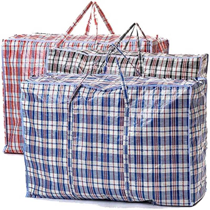 

Extra Large Strong and Durable Storage bags Ideal for Laundry/Moving House/Shopping/Storage/Reusable Store Zip Bag Packaging