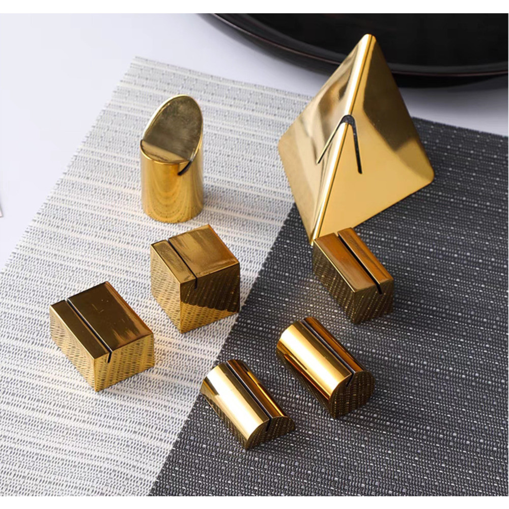 

Stainless Steel Table Place Card Holder Photo Picture Holder Clip Wedding Party Table Number Menu Sign Holder Display Stand