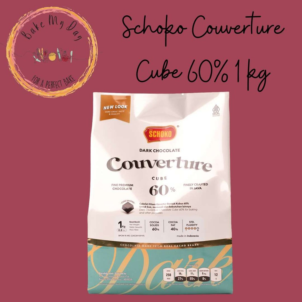 

Schoko Dark Couverture Cube 60% 1 kg