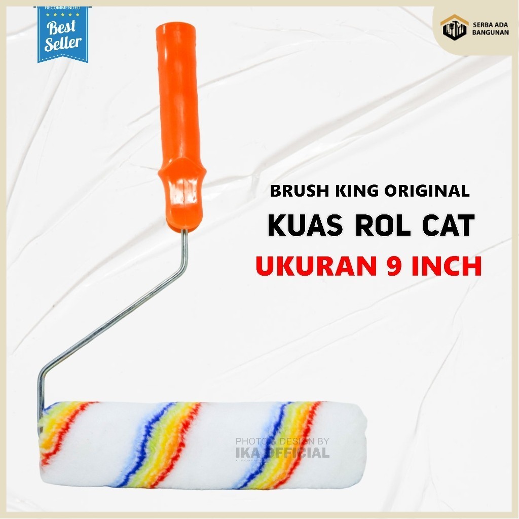 SAB KUAS ROLL BRUSH KING 9 INCH/ KUAS ROLL TEMBOK BRUSH KING 9 INCH/ KUAS ROLL BRUSH KING / PAINT RO