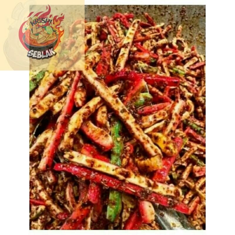 

Seblak krispi seblak kerupuk beton/kerupuk jaat pedas daun jeruk isi 1kg.s