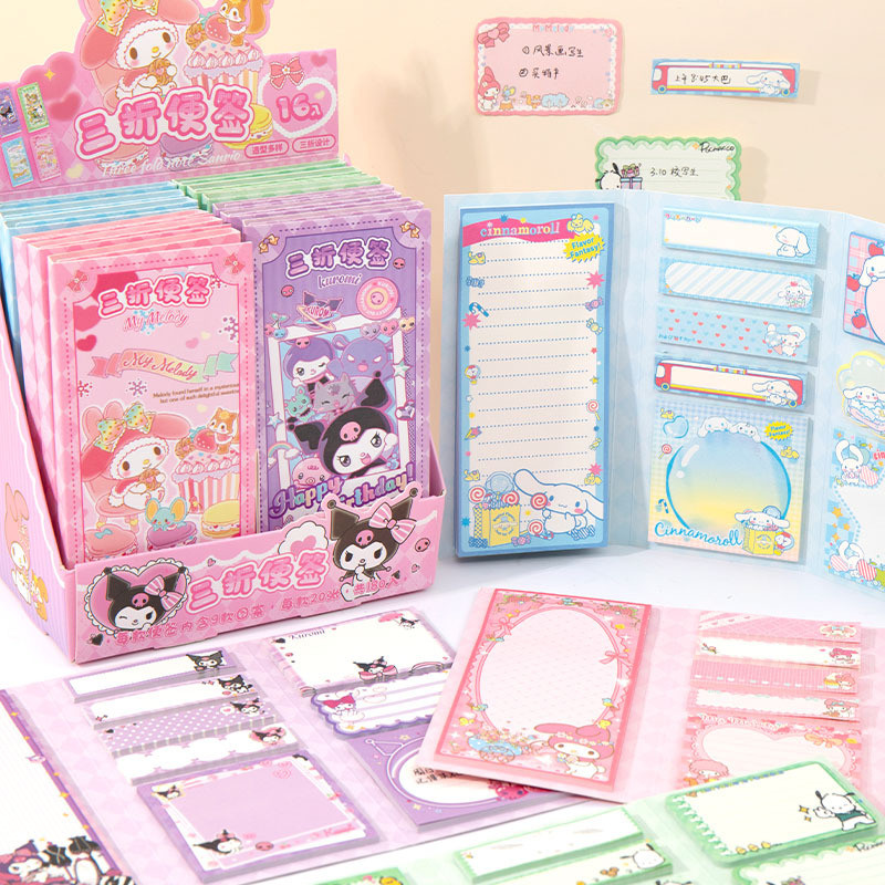 

Sanrio Kuromi Paste Sticky Note My Melody Cinnamoroll Pochacco Cartoon Sticky Note Student School Office Supplies Stationery
