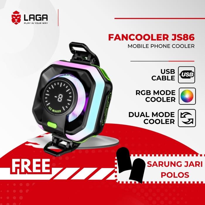 (COD) Funcooler JS86 AI Fan Cooler Radiator Pendingin HP Cooling Fan Gaming