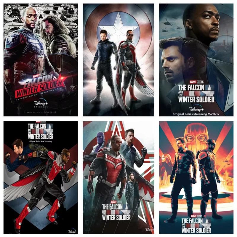 

Marvel The Falcon and The Winter Soldier Canvas Painting American TV Posters Prints Wall Art Pictures Living Home Decor