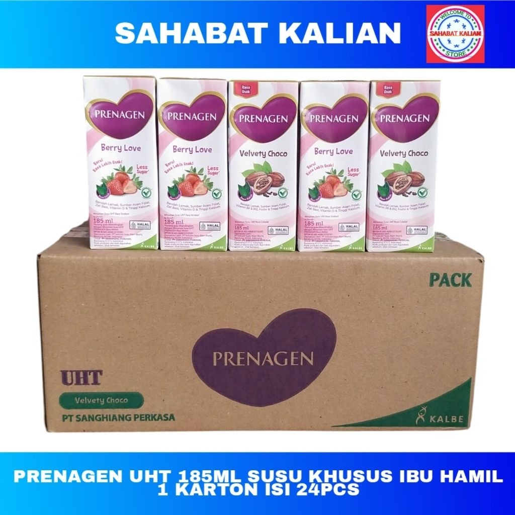 Prenagen Uht Mommy 185ml Susu Khusus Ibu Hamil 1 Karton Isi 24pcs