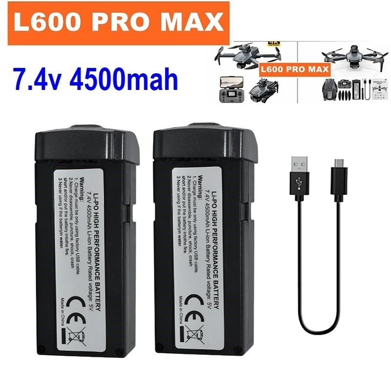 L600 Pro Max Battery For LYZRC Drone 7.4V 4500mAh 28min Battery Life For  al LYZRC L600 Pro Max Dron