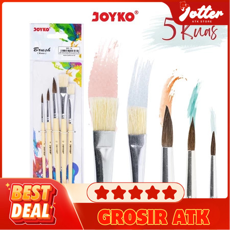 

Brush Kuas Cat Air Lukis Acrylic Joyko BR-16 | Jotter Grosir ATK