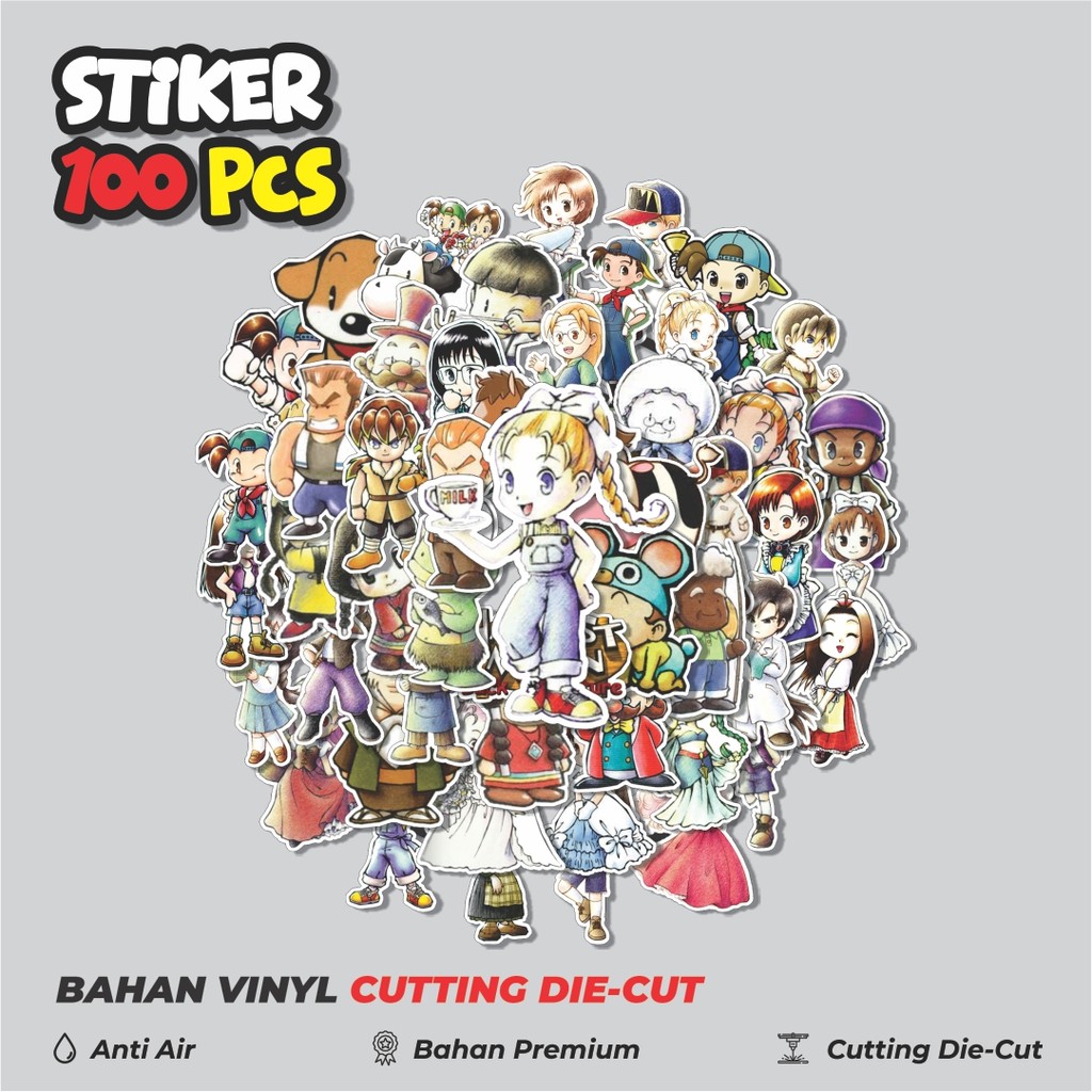 

Terbaru! 50 pcs Stiker Game Video Harvest Moon : Back to Nature Dekorasi Lucu Kreatif untuk Notebook, Skateboard, HP