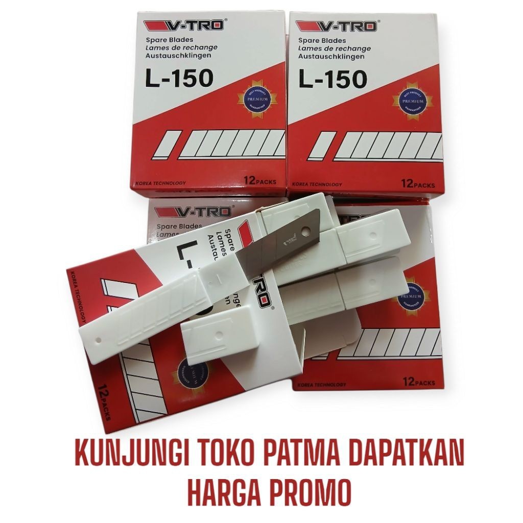 

( READY ) VTRO ISI CUTTER STAINLESS STEEL 1PAK ISI 12TUBE(60 CUTTER)