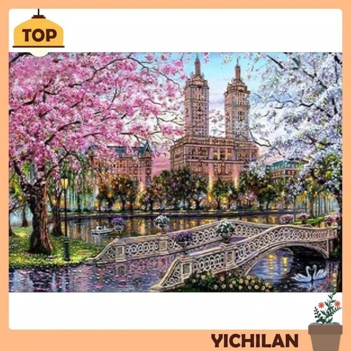 [Best Seller] Full Drill Tower Bridge 5D DIY Diamond Painting Embroidery Cross