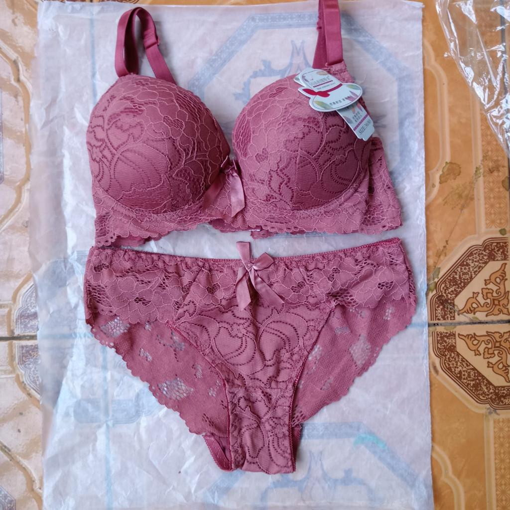 FOREVERSS_STORE-BRA SETT BH DAN CD CEWEK IMPORT TERLARIS.BRA SET CEWEK IMPORT JARING TERBARU BRA SET
