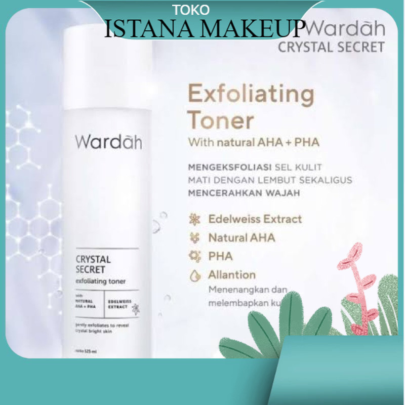 Wardah Crystal Secret Exfoliating Toner | toner WARDAH  |