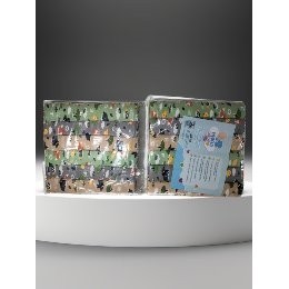 Bedong Bayi Kaos Jumbo 120 x 90 cm (Riil) Kain DKNIT - Model MOTIF