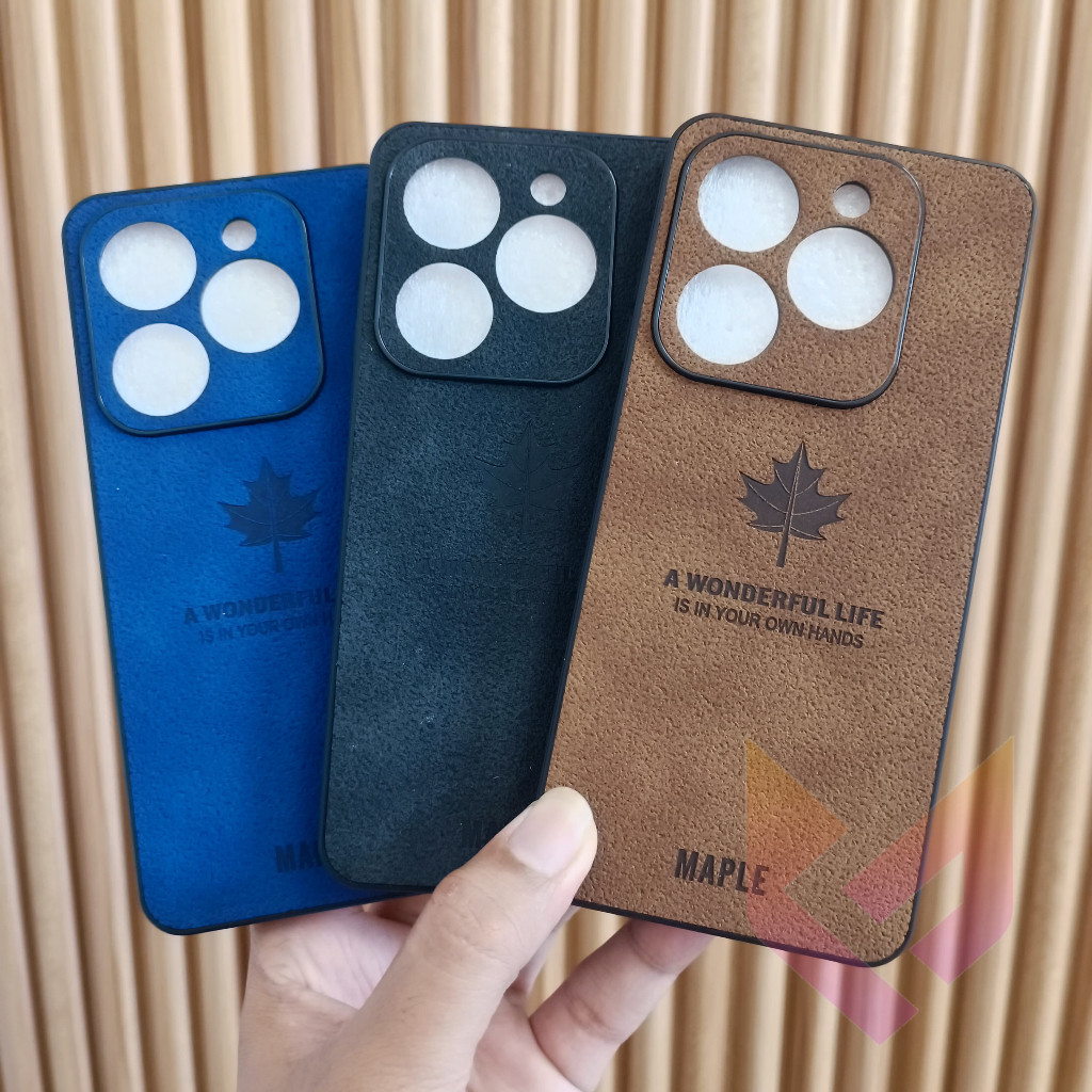 Maple Leaf Leather Case Infinix Smart 8 | Smart 8 Pro | Smart 8 HD Luxury Cortex Anti-slip Advanced 
