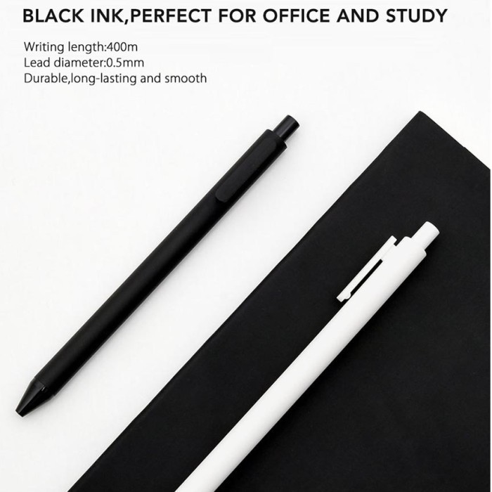 

promo ✨ -Pena Pulpen Kantor Sekolah Bolpoin Gel Kaco Pen Ink 0.5mm 10 PCS