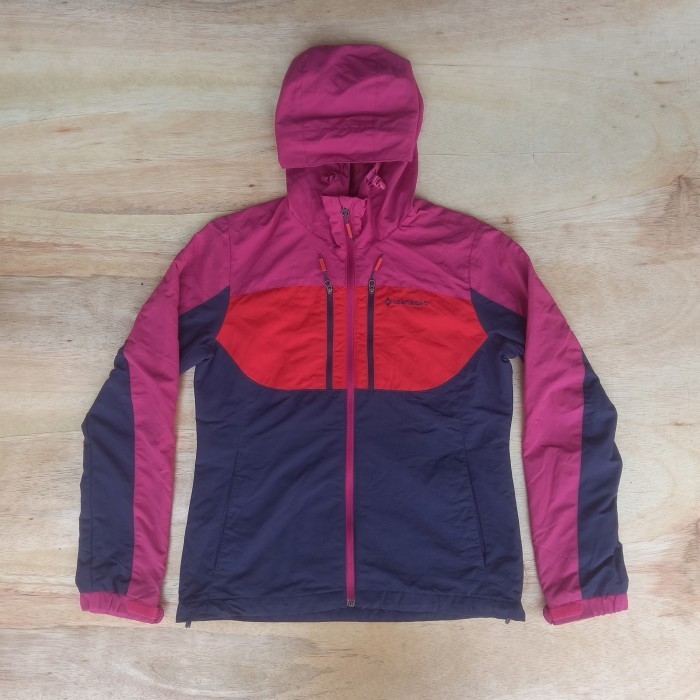 jaket outdoor gunung Isenberg warna pink motif size M /95