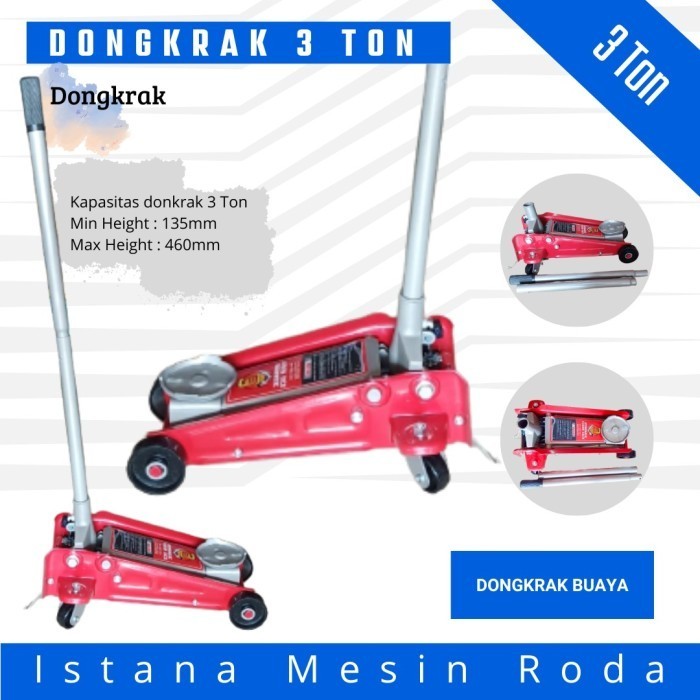 Dongkrak buaya 3 ton / Hydraulic floor jack