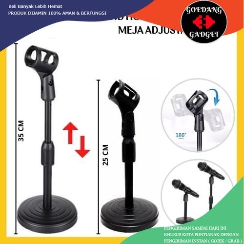 STAND MIC MEJA HD 26 - HOLDER MICROPHONE HD26 - STAND MIKROFON MEJA - STAND HOLDER MIC HD-26