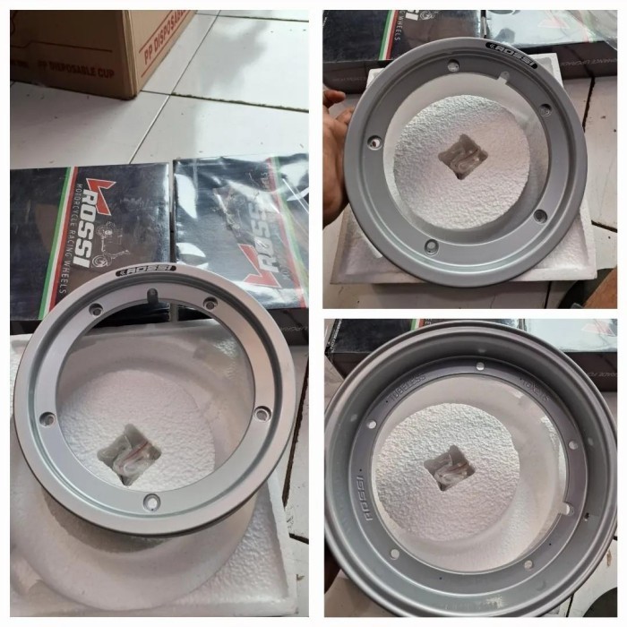 Velg tubles v rossi ring 10 baru sepasang silver.