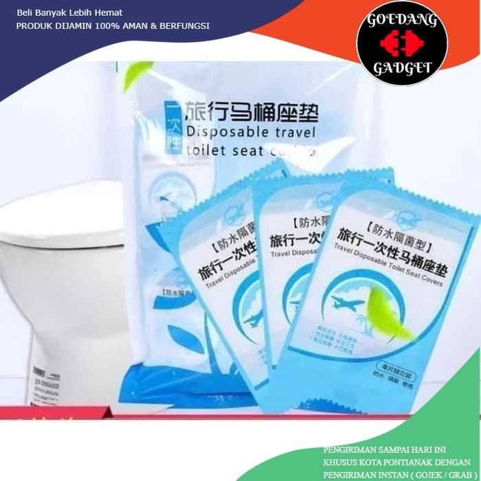 

ALAS DUDUK KLOSET TOILET PLASTIK - TRAVEL TOILET SEAT COVER DISPOSABLE