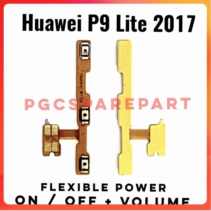 Original Flexible Konektor Volume Power On Off Huawei P9 Lite 2017