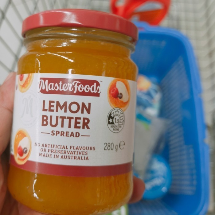

master food masterfood lemon butter spread selai 280gr