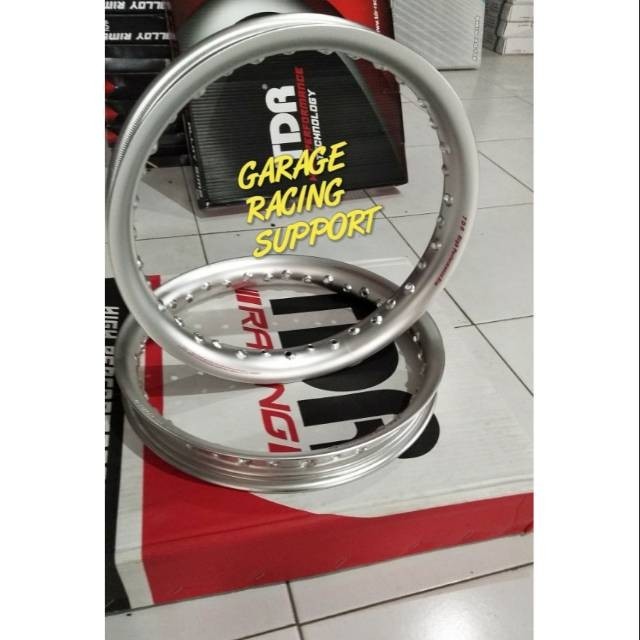 VELG TDR 140 160 RING 14 SILVER USHAPE/SETENGAH LINGKAR   * - RAZOR MOTOR