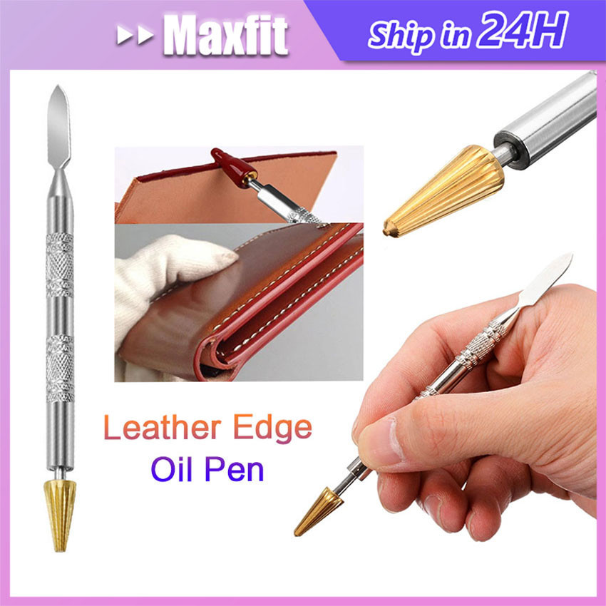 

2in1 Pen Roller Leather Edge Untuk Cat Pinggir Kulit Paint Applicator / Leather Edge Oil Dye Pen Paint Roller Tool / Leather Edge Roller