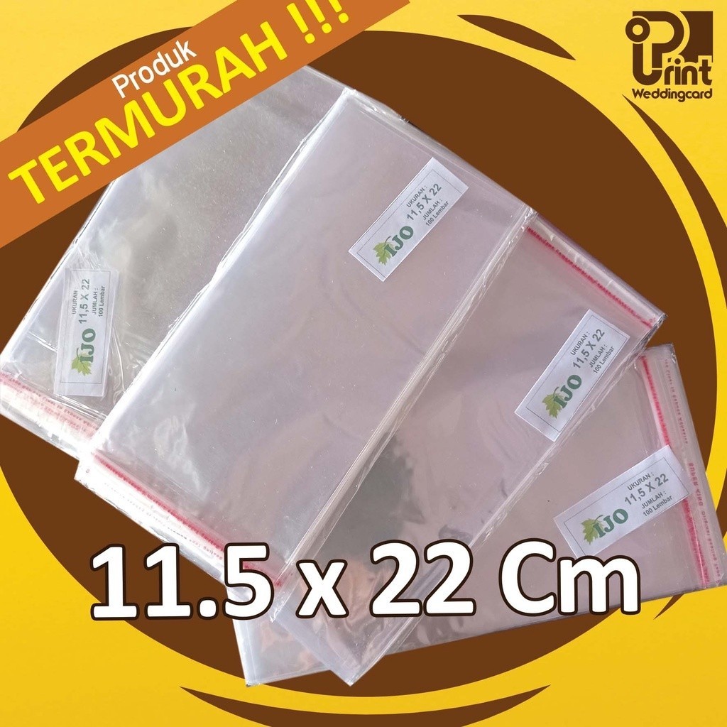 

Plastik Undangan Bisa Untuk Roti Souvenir dan Lainnya Ukuran 11,5cm X 22cm