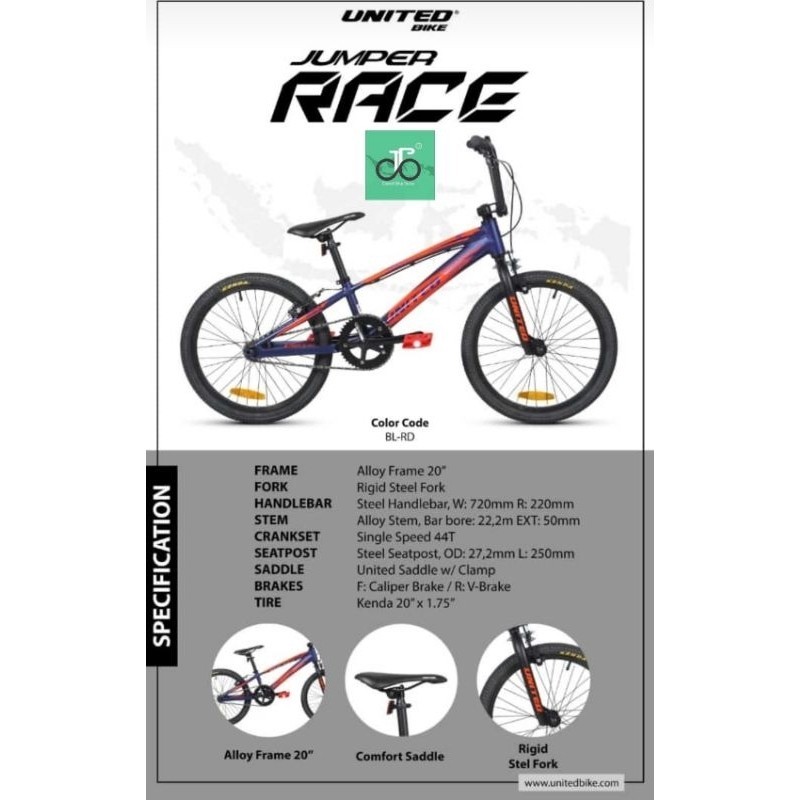 Sepeda BMX 20" United Jumper Race TERBARU