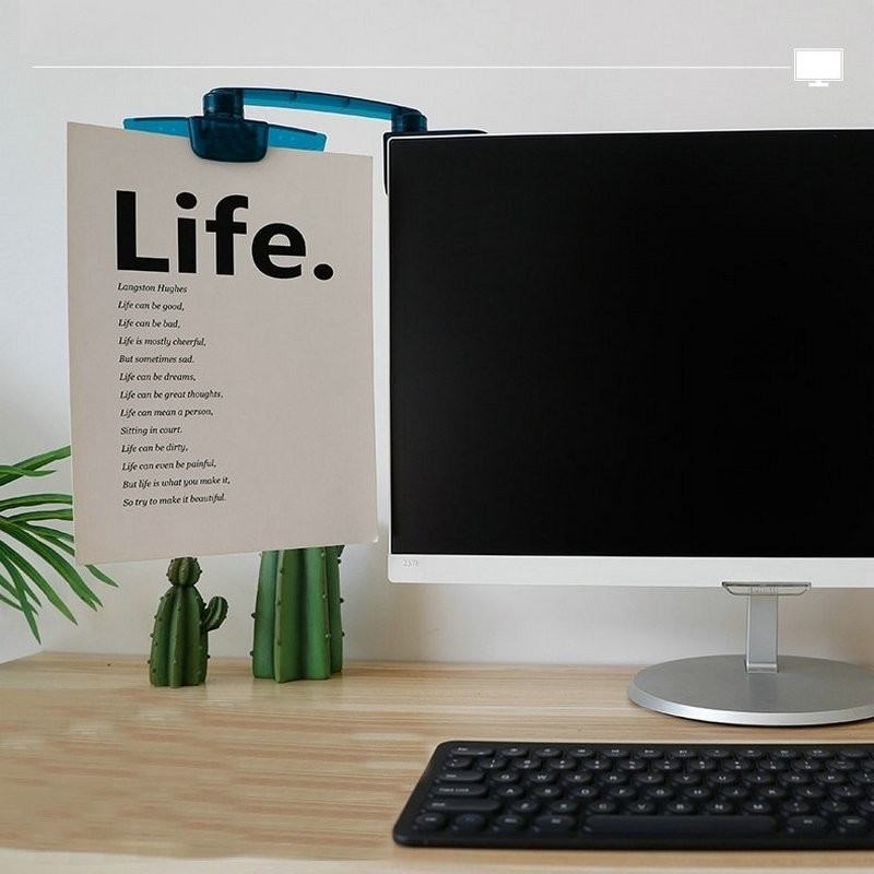 

Creative Monitor File Holder Office Desk Organizer Adjustable Computer Support Document Holder Desktop Paper Reading Stand