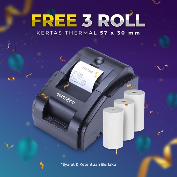 

PRINTER KASIR STRUK KERTAS THERMAL 58MM KASSEN BT-P290 USB + BLUETOOTH - Codeshop CBT58i -TMA56