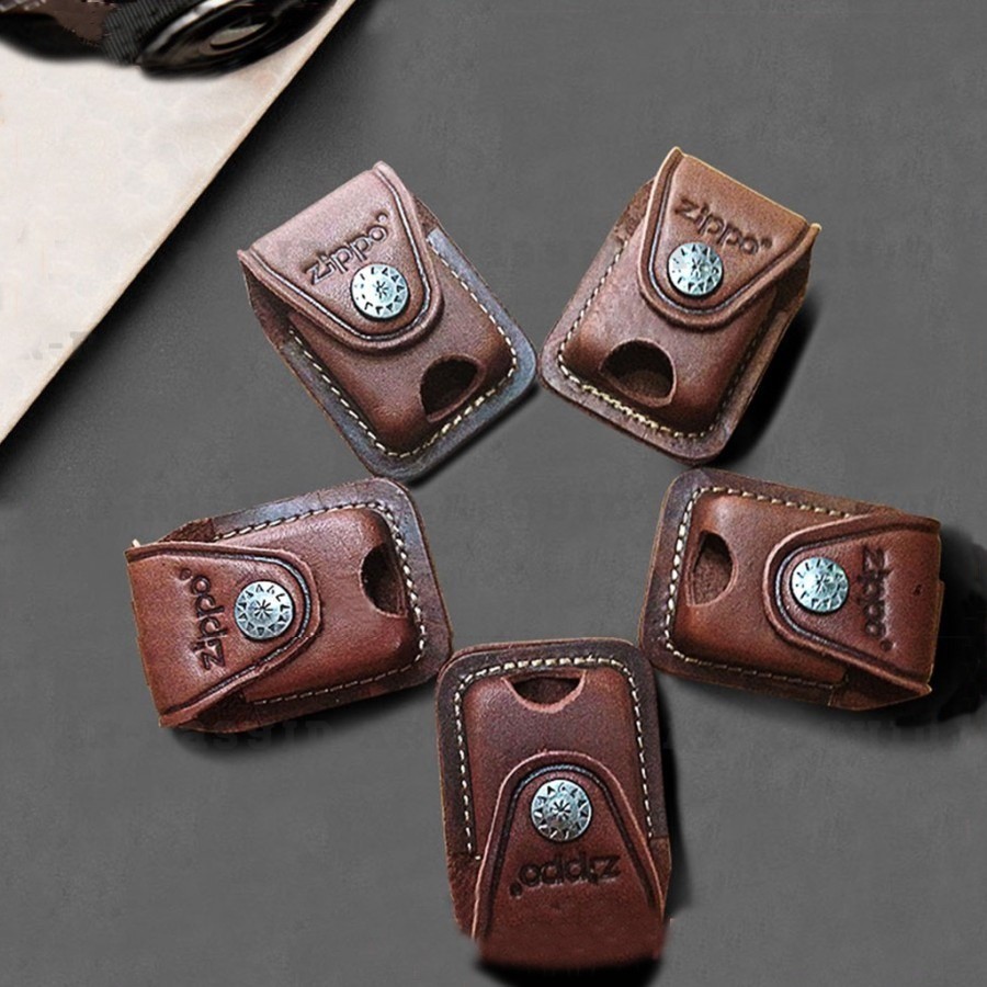 Sarung Korek Kulit Zippo Tempat Zippo Pouch