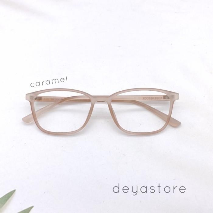 Frame Kacamata Minus Rodenstock NN 37023 Pria Wanita Hitam Kilap - caramel