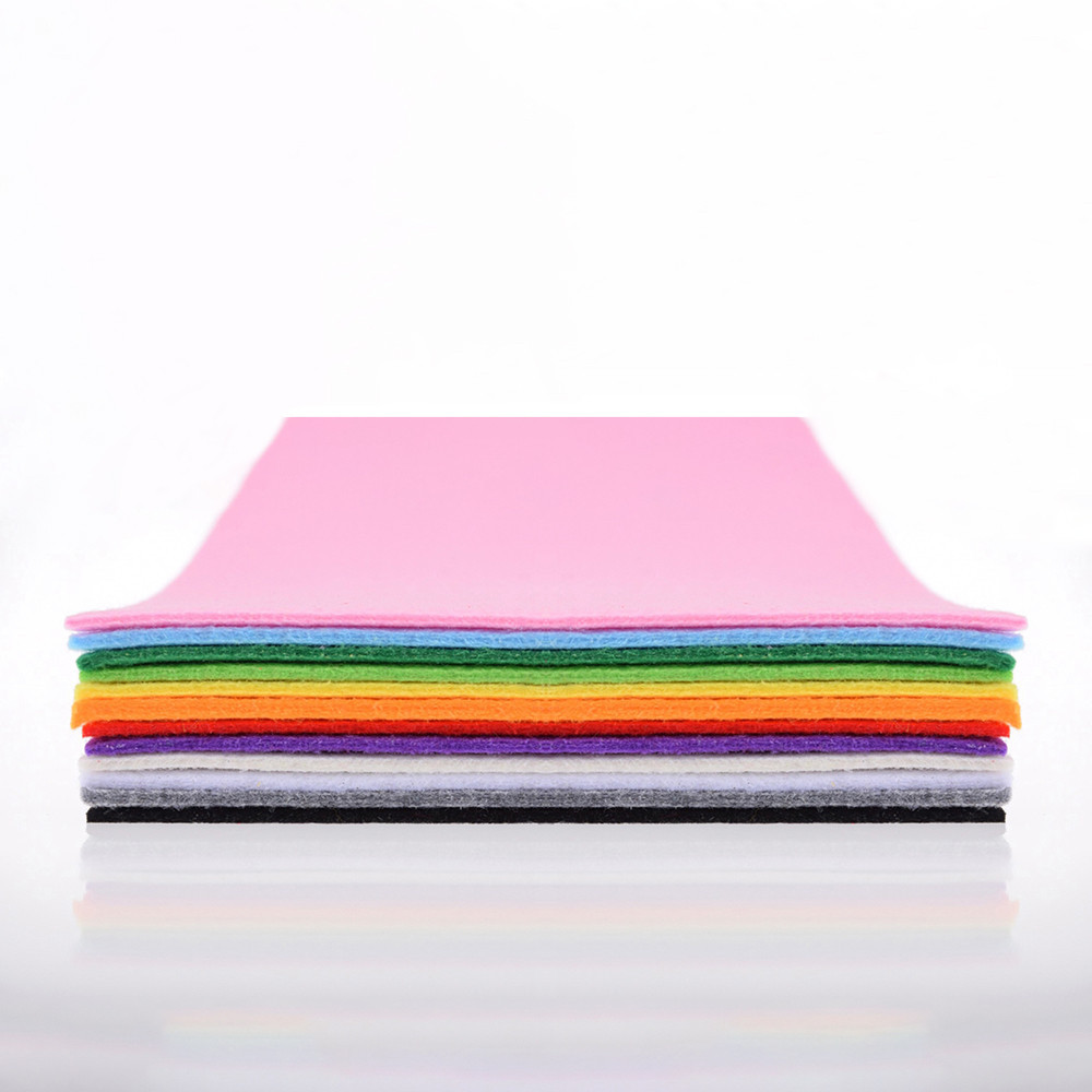 

Chainho,Polyester Non Woven Felt Fabric,3mm Thick Cloth For DIY Sewing,Dolls,Crafts,Home Decoration Material,30x90cm/piece