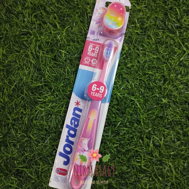 Jordan Kids 6-9 Years Soft/sikat gigi anak anak/sikat gigi lentur/sikat gigi kecil untuk anak/bulu s