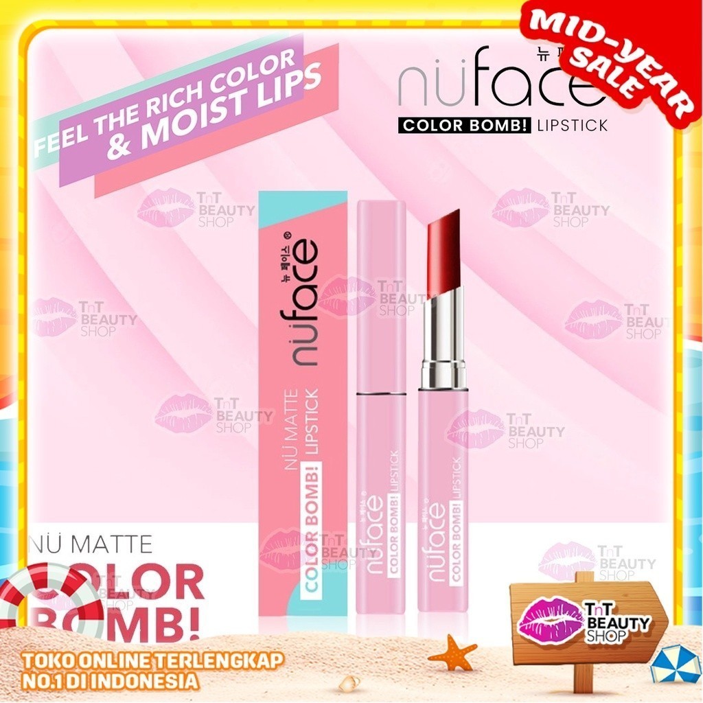 Nuface Nu Matte Color Bomb Lipstick - Nu Face Lipstik