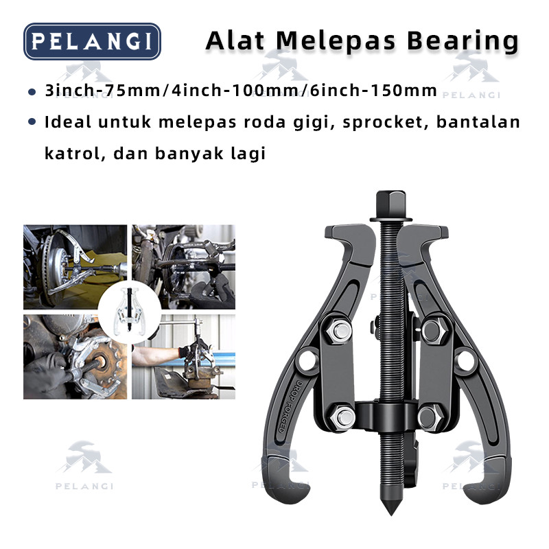 3 Inchi 4 Inchi 6 Inchi Treker 3 Kaki 4" Inch - Gear Puller 3 Jaw Tracker Traker - Alat Melepas Bear