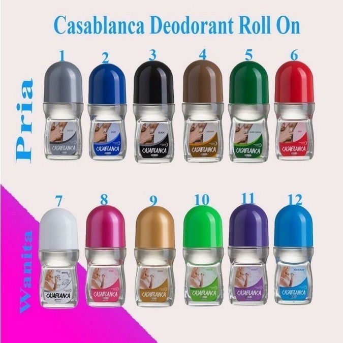 Casablanca Deodorant Roll On 50ml / Deodorant Casablanca Roll On 50ml