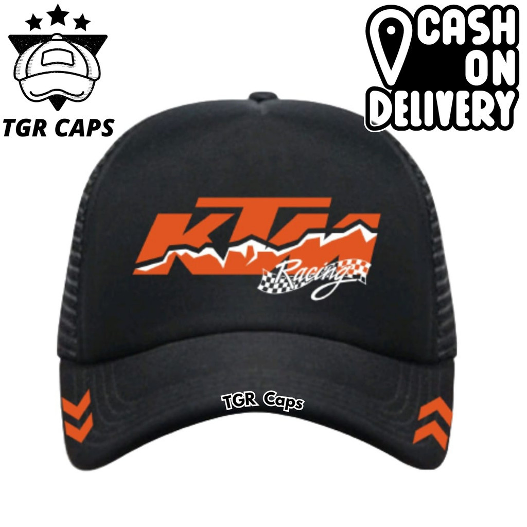 TGR Caps Topi Trucker KTM RACING - Topi Distro KTM Logo - Topi KTM RACING READY TO RACE Premium - To