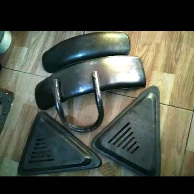 siap cod paket custom japstyle spakbor cover aki dan begel U cb megapro tiger cb100 thunder byson to