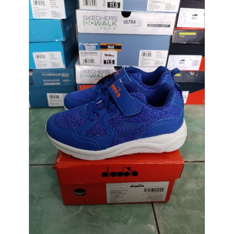 YR56VZ Diadora Foko Sepatu Original Anak Biru