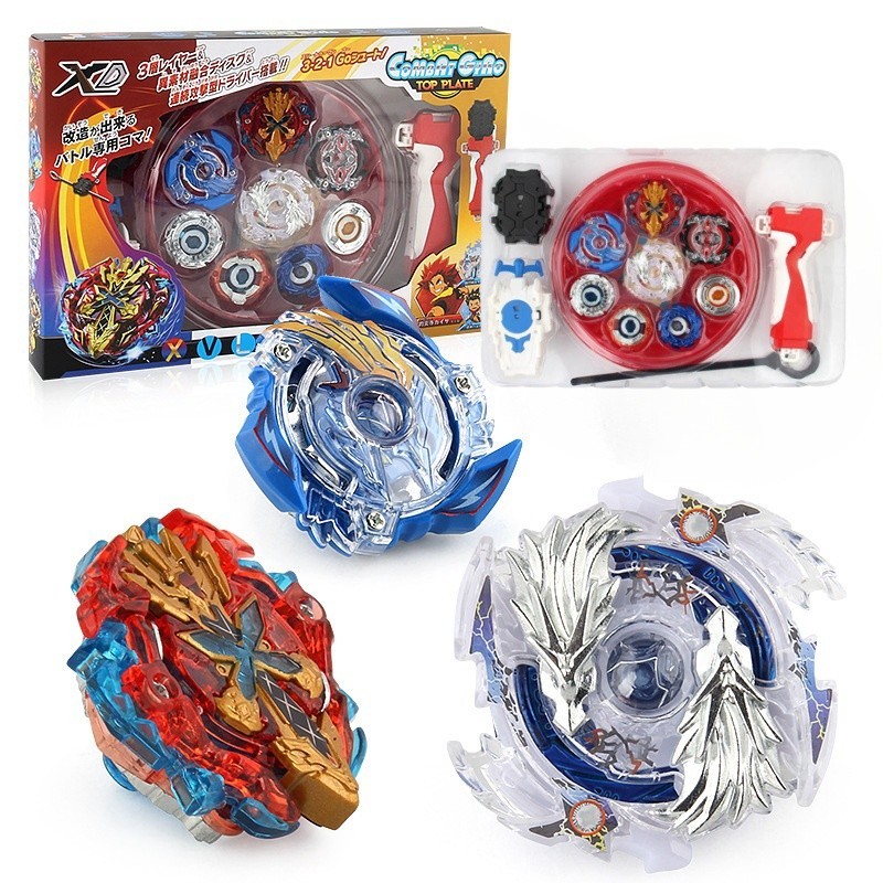 Yun Gangsing Arena Beyblade Set/Mainan Anak Gangsing Beyblade/Gasing Beyblade Burst 4 in 1 Set