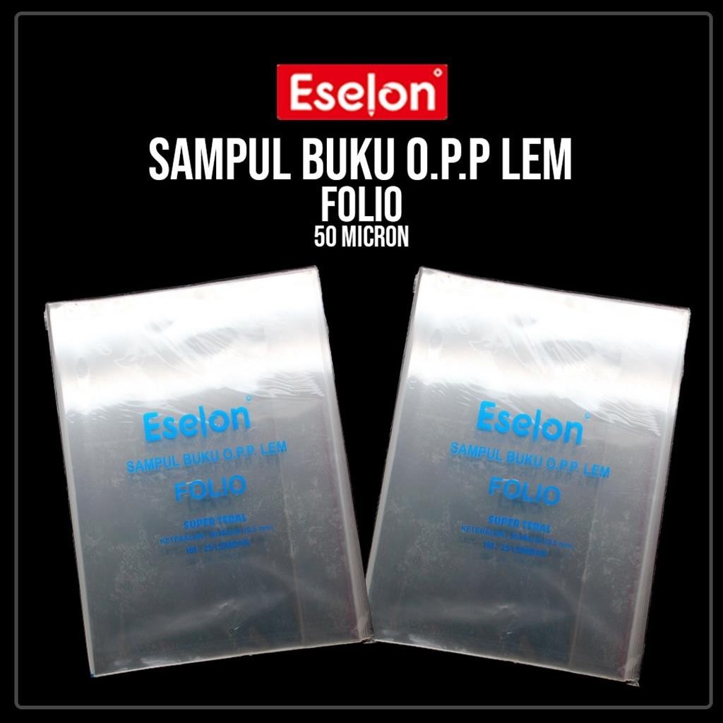 

[ES.JKT] Sampul buku Eselon OPP Folio 50 micron / Sampul Eselon