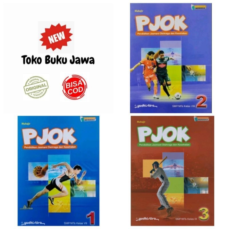 ORIGINAL Buku SMP PJOK Kelas 7 8 9 VII VIII IX Yudhistira Kurikulum Merdeka